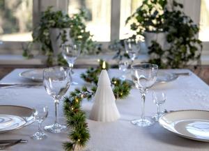 Blocklys - Juletre Hvit LED - 18 cm - www.frokenfraken.se