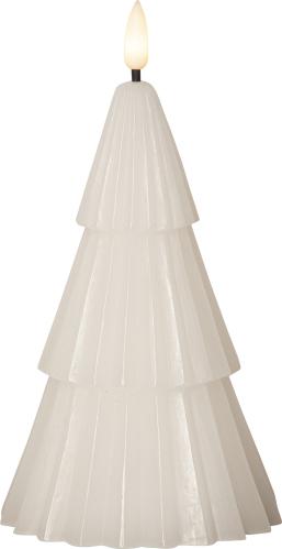 Blocklys - Juletre Hvit LED - 18 cm - www.frokenfraken.se