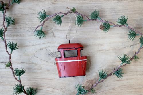 Julekule – Skilift – 9 x 9 x 4 cm - www.frokenfraken.se