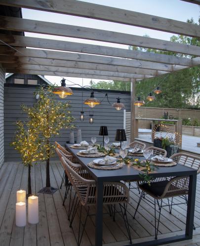 Batterilys LED - Flamme - 32,5 cm - Utendørs - www.frokenfraken.se