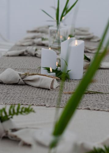 Batterilys - Votivlys Basic - 2 pakke - 5 x Ø3,8cm - Timer - www.frokenfraken.se