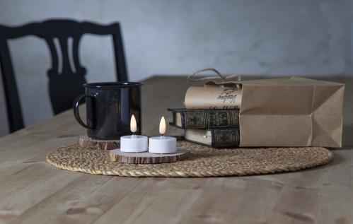 Batterilys - Votivlys Basic - 2 pakke - 5 x Ø3,8cm - Timer - www.frokenfraken.se