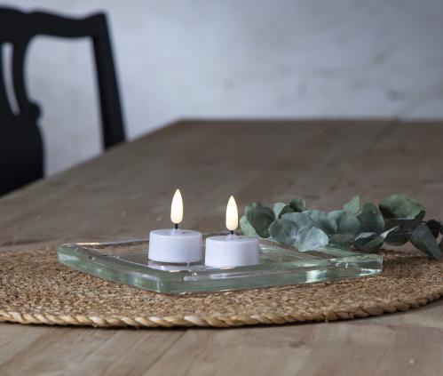 Batterilys - Votivlys Basic - 2 pakke - 5 x Ø3,8cm - Timer - www.frokenfraken.se