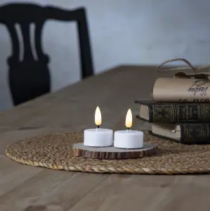 Batterilys - Votivlys Basic - 2 pakke - 5 x Ø3,8cm - Timer - www.frokenfraken.se