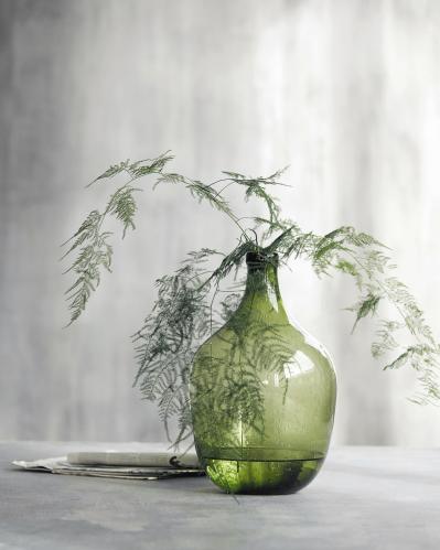 Glasflaske - Grønn - Damejeanne - 30 cm - www.frokenfraken.se