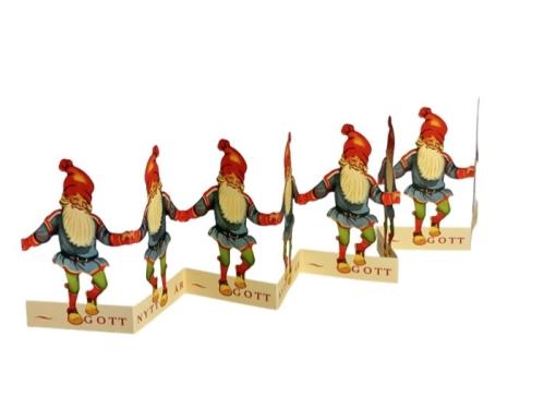 Papirstripe - Nisse - God Jul - 12 x 60 cm - www.frokenfraken.se