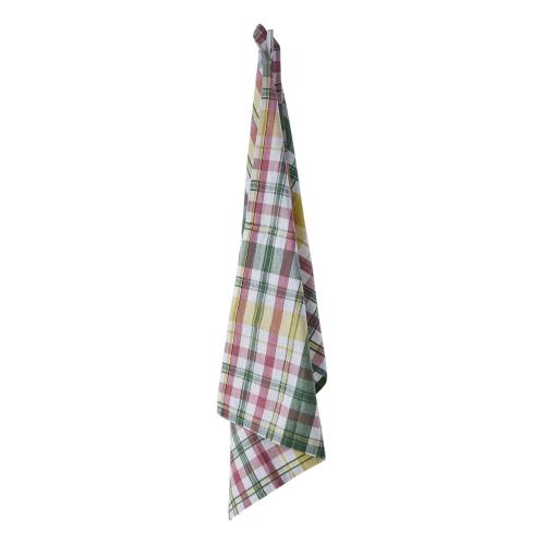 Kjøkkenhåndkle - Grønn/Rosa/Gul/Hvit - Rutete - 70 x 50 cm - www.frokenfraken.se