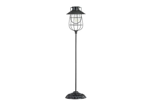 Lampe på fot - Solcelle - Svart - 22 x 74 cm - www.frokenfraken.se