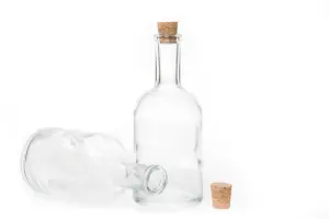 Glasflaske med kork - 400 ml - 8 x 18 cm - www.frokenfraken.se