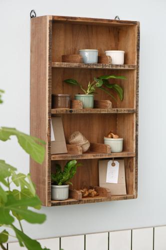 Vegghylle med 12 rom - Tre - 61 x 36 cm - www.frokenfraken.se