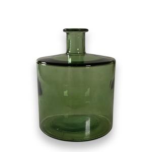 Glasvase - Glassflaske - Grønn - Ø20,5 x 26 cm - www.frokenfraken.se