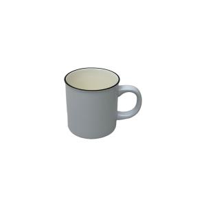 Mugg - Vit med svart kant - 6-pack - Keramik - 10 x 8,5 cm - www.frokenfraken.se