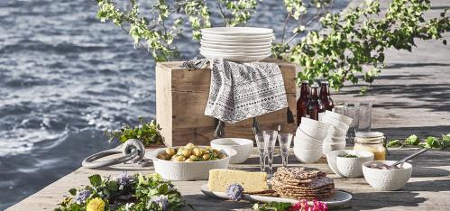 Orient tallerken hvit - Ø27,5 cm - www.frokenfraken.se
