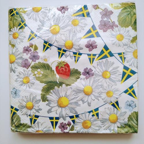 Serviett - Sommer - 33 x 33 cm - www.frokenfraken.se