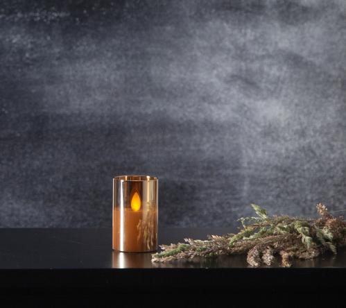 Batterilys - M-Twinkle - Glassholder - Amber - 5 x 7.5 x 5 cm - www.frokenfraken.se