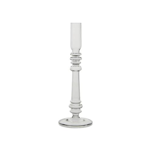 Lysstake - Klar Glass - Ø9 x 24 cm - www.frokenfraken.se