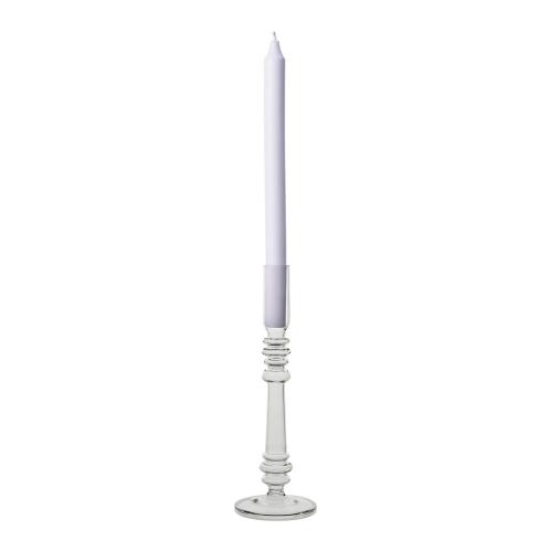 Lysstake - Klar Glass - Ø9 x 24 cm - www.frokenfraken.se