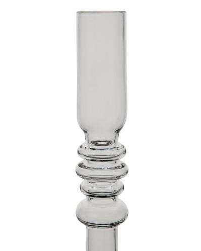 Lysstake - Klar Glass - Ø9 x 24 cm - www.frokenfraken.se
