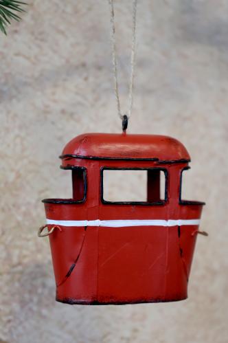 Julekule – Skilift – 9 x 9 x 4 cm - www.frokenfraken.se