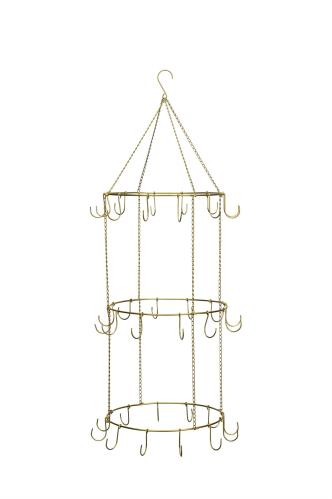 Henger – 3 etasjer med kroker – Ø38 x H90 cm - www.frokenfraken.se
