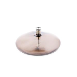 Oljelampe - Glass - Rund Platt - champagne- Ø14 cm - www.frokenfraken.se