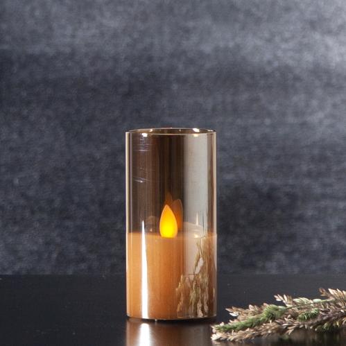 Batterilys - M-Twinkle - Glassholder - Amber - 5 x 10 x 5 cm - www.frokenfraken.se