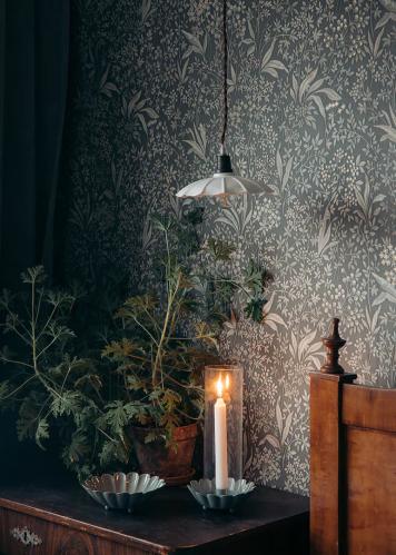 Taklampe Gustav Hvit - Ø 19 x H 3,5 cm - www.frokenfraken.se