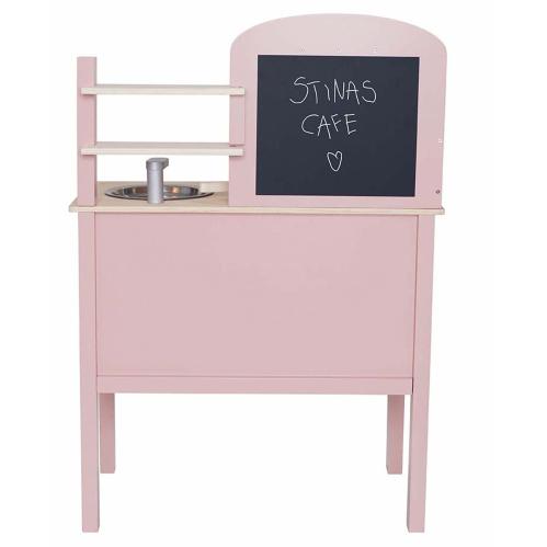 Lekekjøkken - Tre/metall - Rosa - 55 x 32 x 72 cm - www.frokenfraken.se