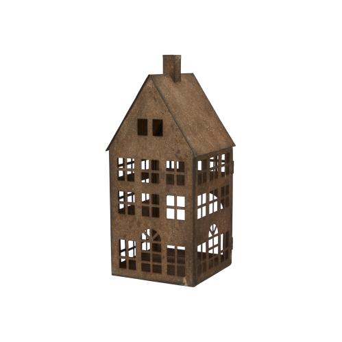 Lyslykt - Hus i metall - 3 stk - www.frokenfraken.se