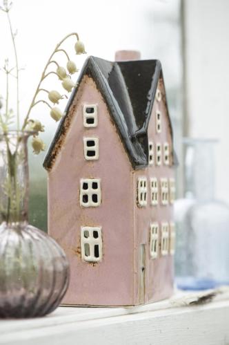 Lyslykt - Huset Rosa - Nyhavn - 20 cm - www.frokenfraken.se
