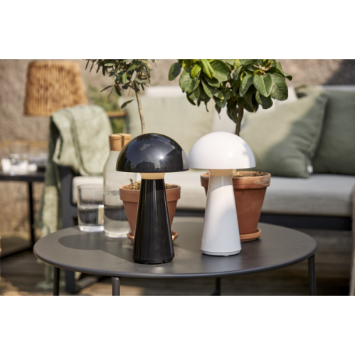 Bordslampe Utendørs - Sopp Svart- 28 cm - www.frokenfraken.se