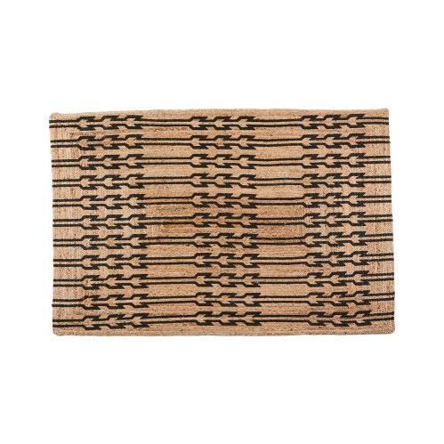 Teppe L - Natur/svart - 180 x 120 cm - www.frokenfraken.se