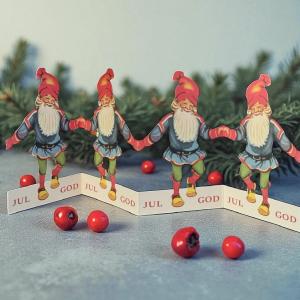 Papirstripe - Nisse - God Jul - 12 x 60 cm - www.frokenfraken.se