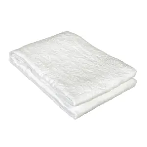 DUK - KRØLLTEKSTUR - OFFWHITE - 140 X 260 CM - www.frokenfraken.se