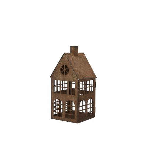 Lyslykt - Hus i metall - 3 stk - www.frokenfraken.se