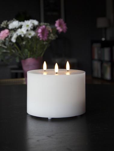 Batteriljus - Blockljus Flamme - 13 cm - www.frokenfraken.se