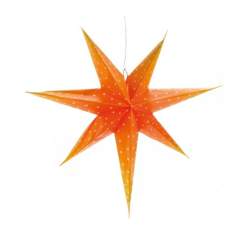 Adventsstjerne - Klassisk Gammeldags Oransje - 40 cm - www.frokenfraken.se