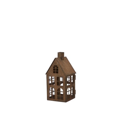 Lyslykt - Hus i metall - 3 stk - www.frokenfraken.se