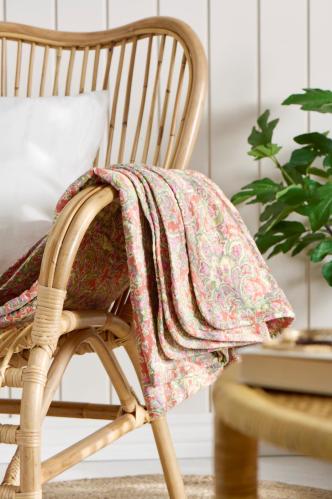 Plaid - paisley mønster - 130 x 180 cm - www.frokenfraken.se