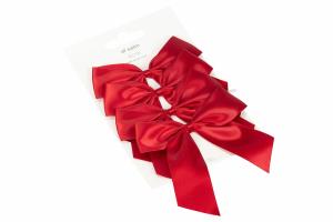 Heng – Rosett – Satin – Rød – 1stk - 10 x 12 cm - www.frokenfraken.se