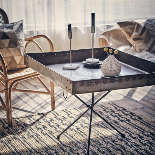 Teppe L - Natur/svart - 180 x 120 cm - www.frokenfraken.se