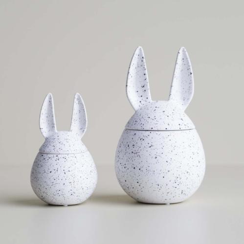 Påskepynt - Egg skjule - Hvit/brun- Ø11,5 x 20 cm - www.frokenfraken.se