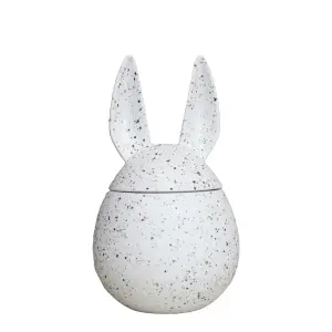 Påskepynt - Egg skjule - Hvit/brun- Ø11,5 x 20 cm - www.frokenfraken.se