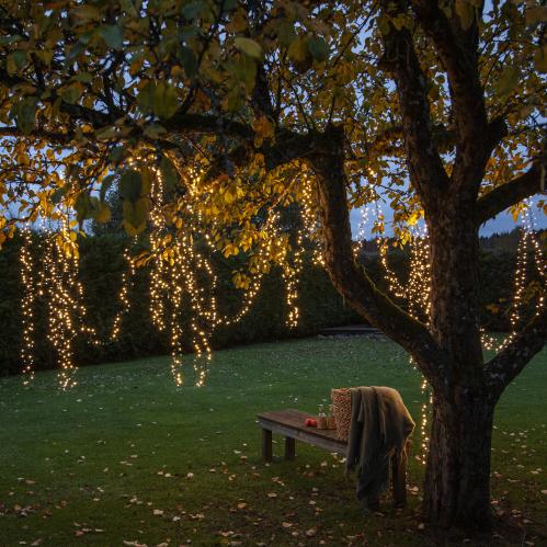 Ljusslinga - Utendørs - 80 stk varm hvit LED - 8 meter - www.frokenfraken.se