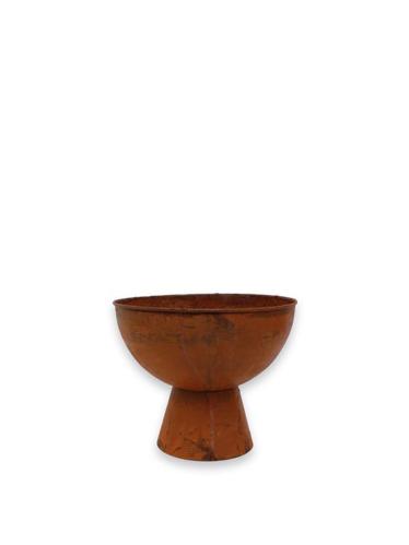Krukke - Pokal på fot - Rust - Ø22 x 17 cm - www.frokenfraken.se