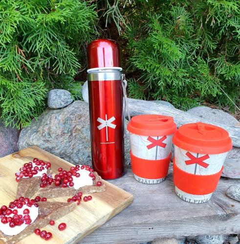 Kopp med lokk - Fjällfika - Ledkryss - 12 cm - www.frokenfraken.se
