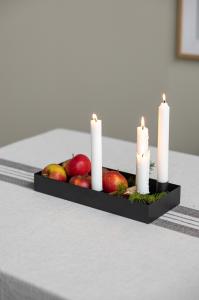 Bordlysestake – SUND – 4 lys magnet – Svart – 30 cm - www.frokenfraken.se