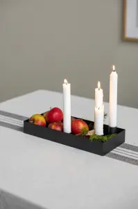 Bordlysestake – SUND – 4 lys magnet – Svart – 30 cm - www.frokenfraken.se