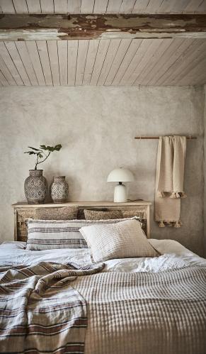 Putetrekk - Beige/Brun/Svart - 110 x 40 cm - www.frokenfraken.se