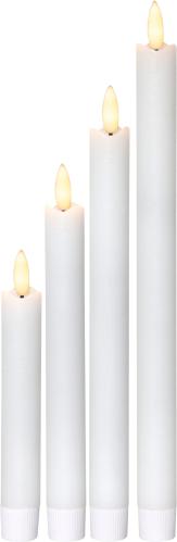 Batterilys - Kronlys Voks Basic - 4 pakke - Timer - www.frokenfraken.se